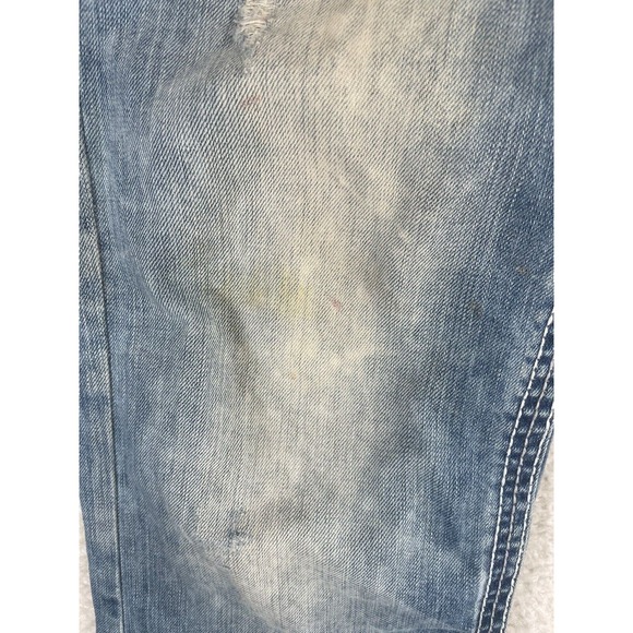 BKE Buckle Jeans Mens Sz 30S Jake Straight Leg Blue Medium Wash Distressed - Picture 10 of 16